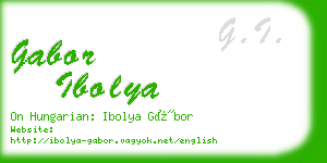 gabor ibolya business card